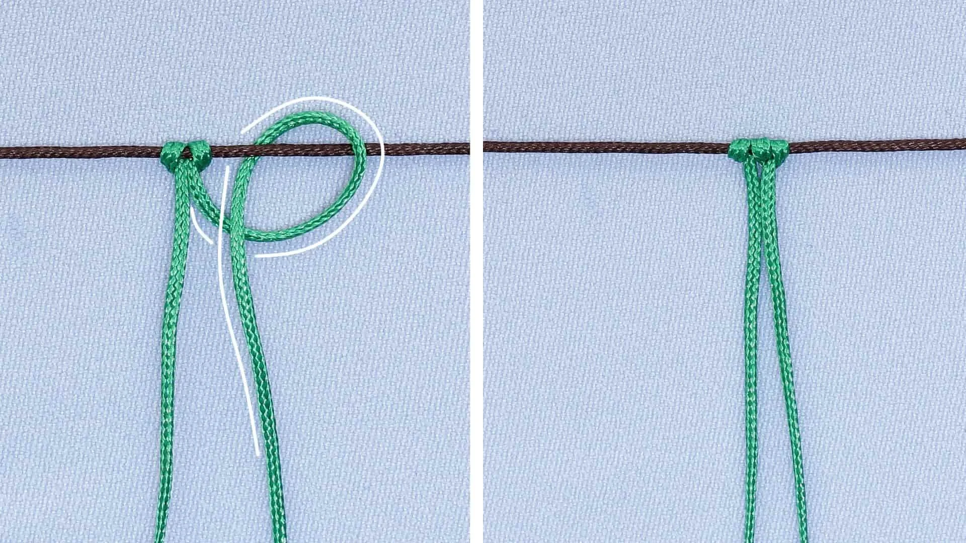 Reverse Lark's Head Knot — EwiMacrame | Micro Macrame